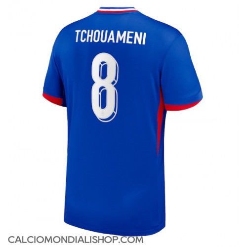 Maglie da calcio Francia Aurelien Tchouameni #8 Prima Maglia Europei 2024 Manica Corta